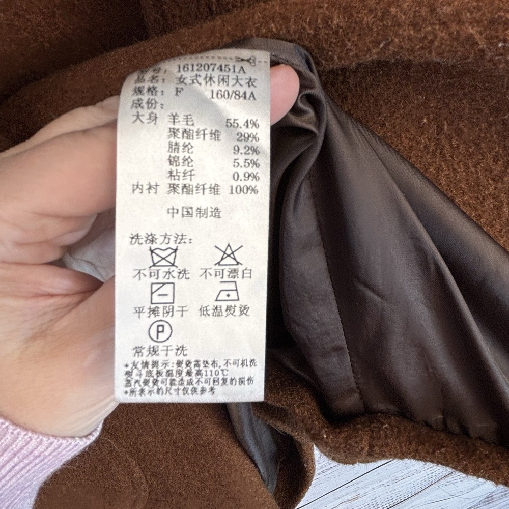 Brown Wool Designer Jacket - Picture 5 of 9